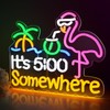 Its 5 00 O'clock Some Where Neon Signs for Wall