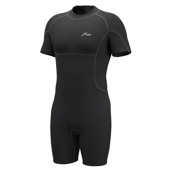Hevto Wetsuit Men Shorty 2mm Neoprene Back Zip Short Wet