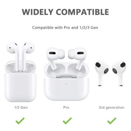 YINVA 2 Pairs Ear Hooks Compatible with AirPods 3rd Generation [Multi-Dimensional Adjustable] Accessories Compatible with AirPods Pro AirPods 3 2 1 Gen(Transparent)