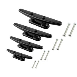 OSTARE Nylon Cleat Boat Kayak Cleat 4",5",6",8",4 Pack (4" Black)