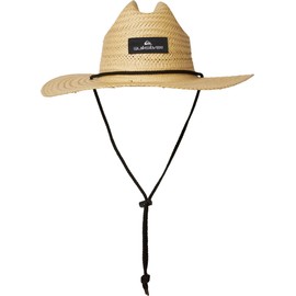 Quiksilver Men's Pierside Lifeguard Beach Straw Hat, Natural