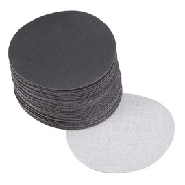 BOXONLY 3 Inch Round Flocking Sandpaper Sander Pads Hook and Loop Sanding Disc Silicon Carbide Sandpaper 400 Grit 30pcs
