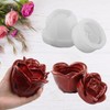 QEBTRIR Rose Shape Jar Silicone Molds, Jar Resin Moulds with