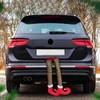Funny Christmas Elf Leg Decorations: Novelty Car Leg Hangers, Festive,