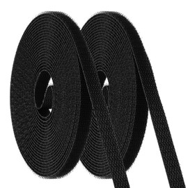 PATIKIL Carpet Marker Strips 10mm x 5 Meters, 2 Roll Floor Markers Nylon Strip Floor Marking Tape for Classroom Rug Teacher Supplies, Black