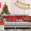Christmas Pillow Covers 18x18 Set of 4 Velvet Christmas Pillow