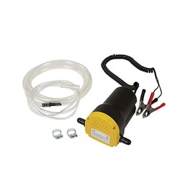 ZONADAH 12V 60W Oil Pump Set Oil Change Extractor Diesel/Oil Fluid Transfer Pump Suction Pump with Pipes & Recoil DC Cable Alligator Clips for Trucks Boats Cars Rv Generators
