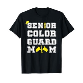 Senior 2026 Color Guard Mom Marching Band Yellow Women T-Shirt