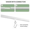 KXLife Self Adhesive Ceiling & Wall Curtain Track 16 FT,