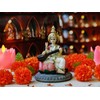 BangBangDa Hindu Lord Saraswati Idol Statue - 5.1" H Saraswati