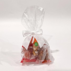 AKLVBL 2.5" White Satin Ribbon Twist Tie Bows for Gift Wrapping - 30 Counts