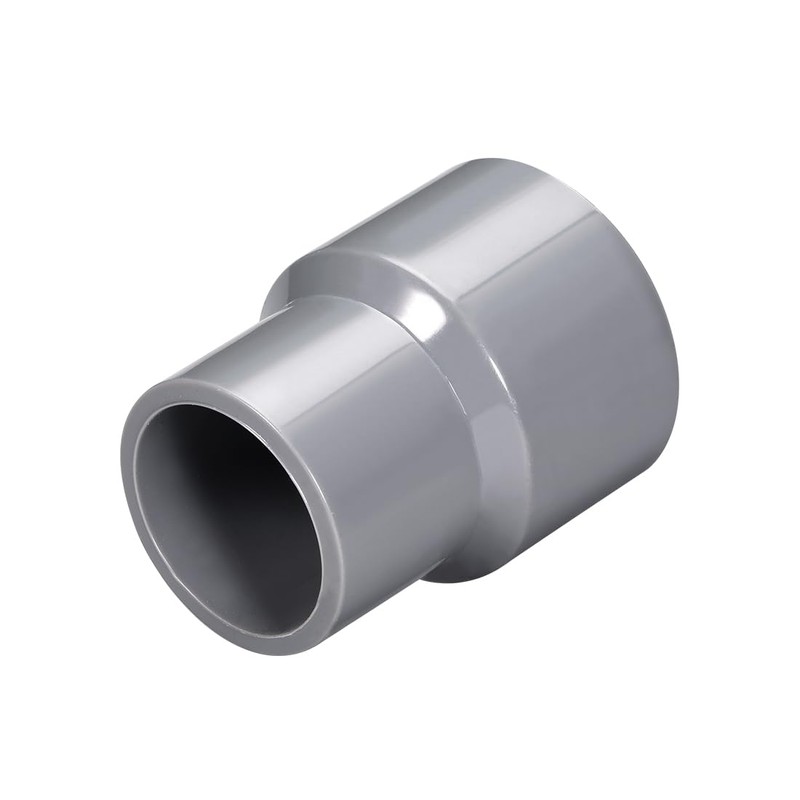 sourcing map PVC Reducing Coupling Hub for Hub DWV Pipe