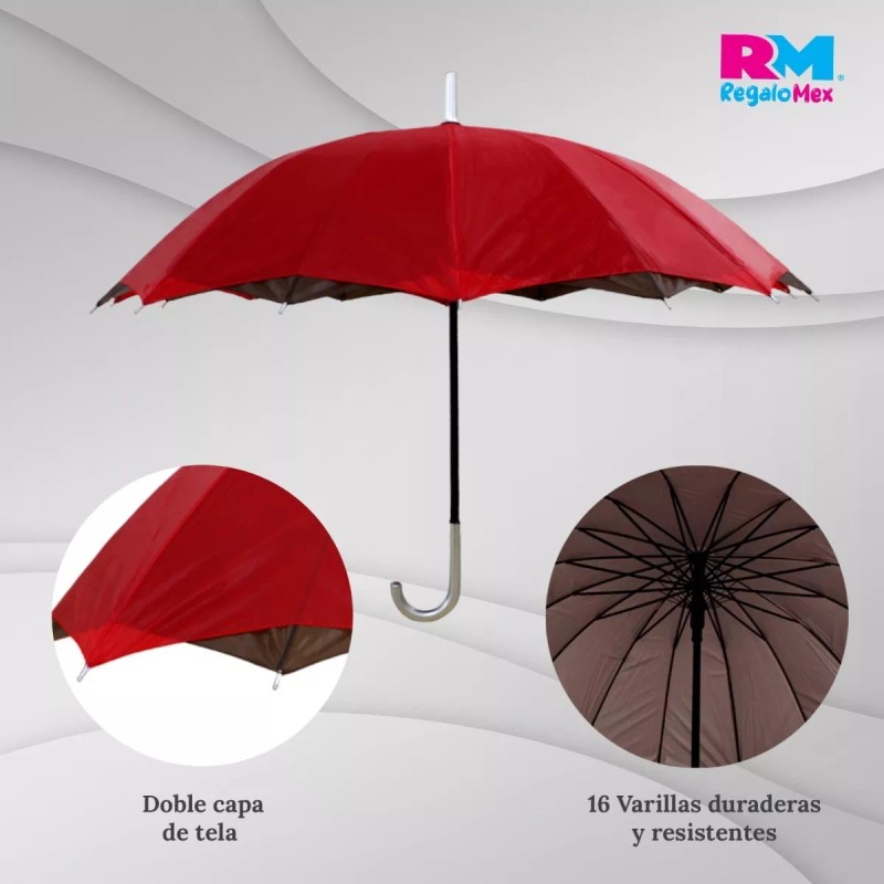 Rm Regalomex Paraguas Elegante Diferentes Diseños, Apertura Automática