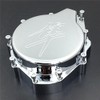 XKMT-Chromed Engine Stator Cover Compatible With Hayabusa Gsxr1300 1998-2012 Black