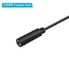 Fancasee 2-Pack 3.5mm 1/8" to Speaker Wire TRRS Stereo Female