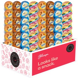 Coffee Creamer Singles Variety Pack - French Vanilla, Hazelnut, Caramel Macchiato, and Half and Half - Bulk Gift Box (48 Count)