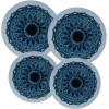 Ritadeshop Burner Covers for Electric Stove (Blue Mandala, round 8/10'')