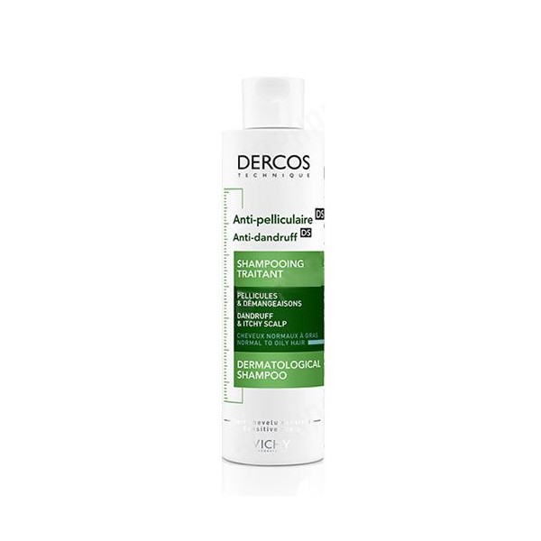 Vichy Dercos Anti-Pelliculaire Shampooing Traitant 200ml Anti-Dandruff Shampoo for Normal to Oily Hair