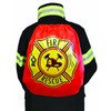 Aeromax Firefighter Drawstring Backpack Red, 6 Pack Drawstring Backpack