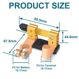 SDZONGES Battery Disconnect Switch, Battery Disconnect/Cut Off Switch 12v 24v, 2PCS Top Post Knife Blade Master for Marine Car Boat RV ATV Vehicles(Negative).