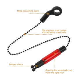 emperoch Bite Alarm Fishing Set - 3 Pieces Swinger Bite Alarm for Carp Fishing - Highly Visible ND Bite Alarm - Night Fishing Accessories