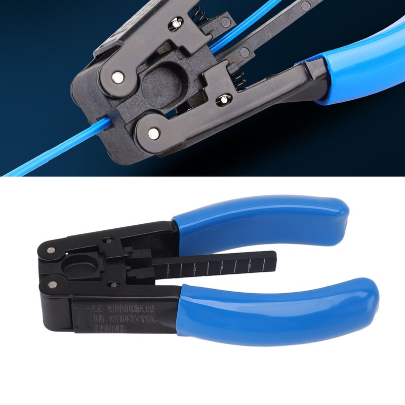 2.1x1.6mm Fiber Optic Stripper Optical Cable Stripper Pliers Portable Wire