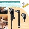 14 Piece Angle Screwdriver Attachment Set, 1/4 Inch Hex Shank,