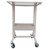 Banfluxion 2-Layer Medical Rolling Cart Mobile Trolley Cart with 4