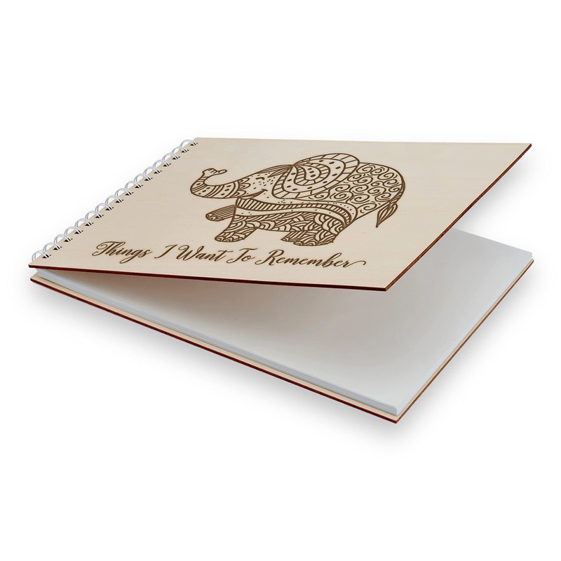 Wooden Engraved Scrapbook | Things I Want To Remember |