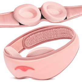 Manta Silk Mask - 100% Blackout Silky Sleep Mask, 22 Momme Premium Silk Eye Mask for Deep Sleep, Breathable & Machine Washable (Pink)
