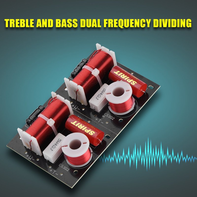 Zerone 2Pcs Speaker Frequency Divider Board 2 Way Treble/Bass 2
