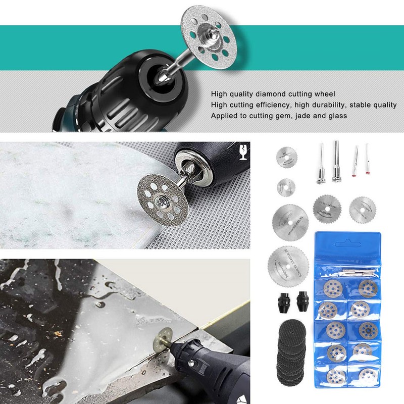34Pcs Saw Blade Set HHS Circular Resin Diamond Cutting Set