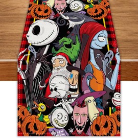 Christmas Table Runner 13x72 Inch Christmas Xmas Winter Holiday Decorations and Supplies for Home Kitchen Dining Room Table Decor