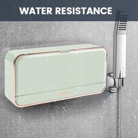 Soap Dish Holder for Shower, Wall Shampoo Bar Holder for Bathroom, Self Draining Soap Keeper Wall Mounted, Waterproof Strong Adhesion, No More Slimy Soap