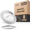 Modern Innovations Universal Lid with Tempered Glass Fits 8.25 9