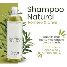 Verde Romero Shampoo 490ml – Activador Capilar con Romero y Capsaicina – Favorece el Crecimiento y Fortalece el Cabello – Limpieza Profunda de Uso Dia