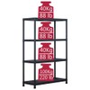 TREATLIFE HOME Storage Shelf Rack Plastic with 4 Tiers and