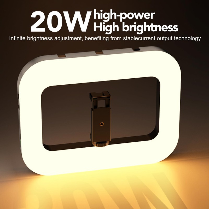 Smartphone Ring Selfie Light Kit Handheld LED Mobile Video Stabilizer