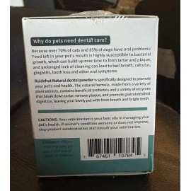 Natural Dog Dental Powder - Teeth Cleaning Powder - Removes Plaque and Tartar...