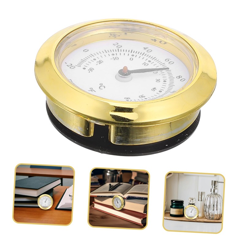 Gatuida Digital Round Thermometer for Tea Boxes Compact Gauge Portable