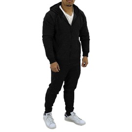 HHGKED Mens 2 Piece set Outfits Comfy Sweatsuits Athletic Jogging Tracksuit Hooded Sweatshirt and Joggers Sweatpants