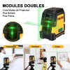 PREXISO 100Ft Rechargeable Dual Modulus Line Laser Self Leveling Laser