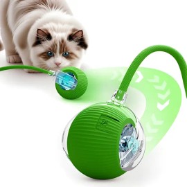 Juguete Eléctrico Para Gatos Usb Giratoria Automática De 360