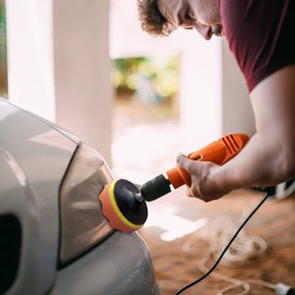 11Pcs Kit de almohadilla para encerar y pulir con esponja para el tampón del pulidor del coche con adaptador de taladro (7 pulgadas)