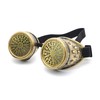 4sold (TM Steampunk Antique Copper Cyber Goggles Led Rave Goth