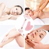 CATOR 2pcs Jade Roller Set, Gua Sha MassagegeräT, Natü Rliche