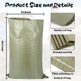 12 Pack Potato Sack Race Bags for Kids and Adults Outdoor Lawn Games Bags 40x24 Inch Large Natural Burlap Bag for Outdoor Sports Games, Birthday Parties, Outdoor Family Gatherings, Barbecues