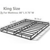 Qingzhou Box Spring King Bed Bases, 5 Inch High Metal