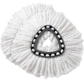 2 Piezas Repuesto de Trapeador Cabezales de Repuesto para Fregona de Microfibra Cabezales de Repuesto de Mopa Giratoria Reemplazo de Cabezal de...    