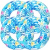 4 pcs Large Luau Pool Floats Inflatable Floaties Rings for